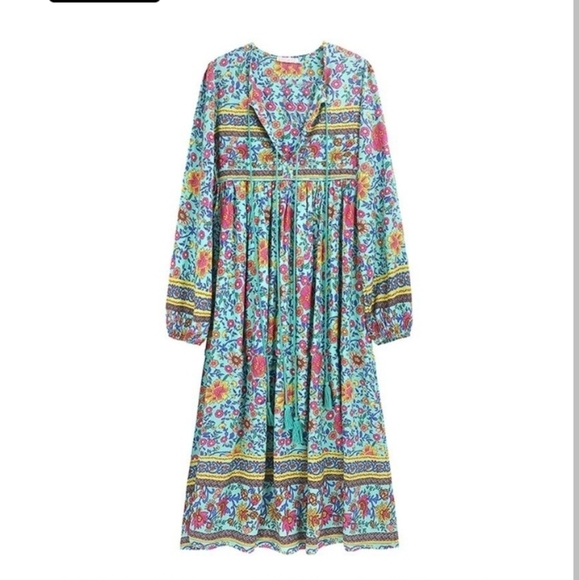 Lance Cade  boho maxi dress - Picture 1 of 7
